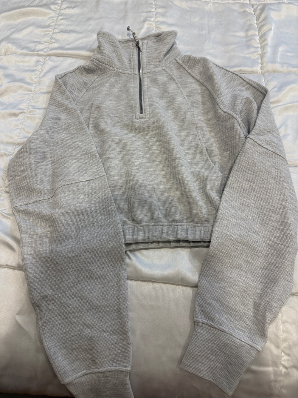 lululemon athletica Light Gray Wide-Leg Sweatpants - Picture 4 of 6